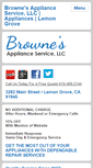 Mobile Screenshot of brownesappliance.com